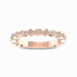 Radiant-Love-Diamond-Band-Rose-Gold-Front-View