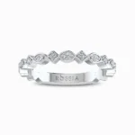 Radiant-Love-Diamond-Band-White-Gold-Front-View
