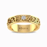 Triquetra Natural Diamond Men's Ring