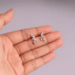 Sparkling Elegance Diamond Butterfly Earrings For Kids