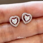Heart Diamond Stud for women
