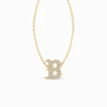 letter-b-gold-pendant-yellow-gold-front-view