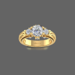 Trinity 3 Stone Solitaire Engagement Ring