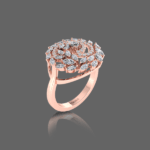 Glimmering Frost Sparkling Diamond Ring