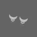 Half Moon Kids Diamond Earrings