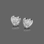 Little Love Heart Earring For Kids