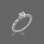 Sylvia Heart Diamond Ring