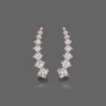 Glam Ear Crawler Stud Earrings