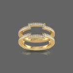 Two-Band Diamond Wrap Ring