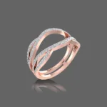 Diamond Twist Guard Wrap Ring