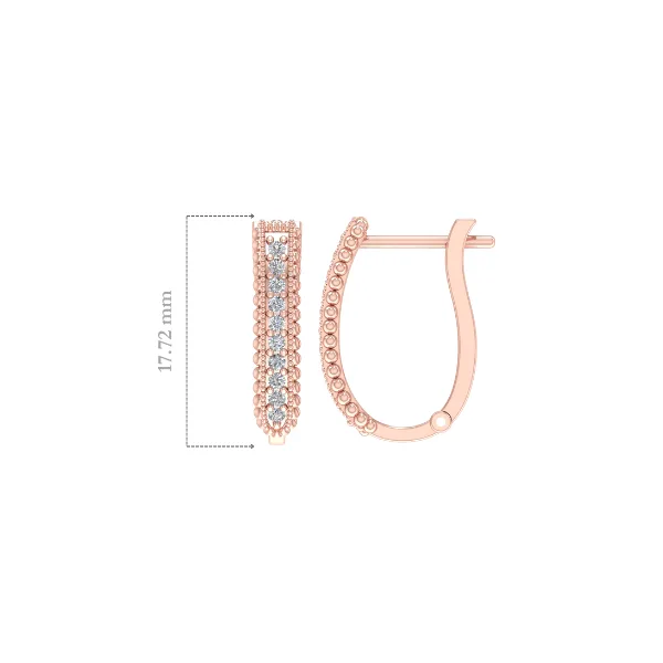 Diamond Hoop Earrings Diamond Hoop Earrings