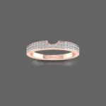 Eternity Gap 0.27 Ct Round Diamonds Wedding Band