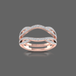 Diamond Twist Guard Wrap Ring