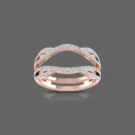 Diamond Twist Guard Wrap Ring