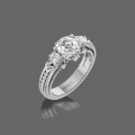 Trinity 3 Stone Solitaire Engagement Ring