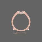 Double Shared Prong Curved Ring Guard
