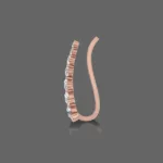 Glam Ear Crawler Stud Earrings