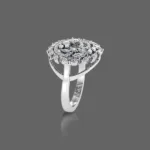 Glimmering Frost Sparkling Diamond Ring