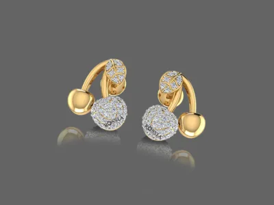 Sweet Cherry Kids Studs Earring For Kids