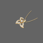 Charming Floral Diamond Pendant