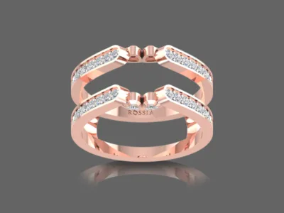 Double Shared Prong Curved Ring Guard