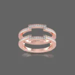Two-Band Diamond Wrap Ring