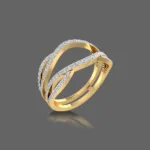 Lab Grown Diamond Twist Guard Wrap Ring - Image 10