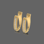 Jubilant Diamond Hoops Earrings