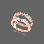 Double Shared Prong Curved Ring Guard