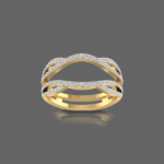 Diamond Twist Guard Wrap Ring