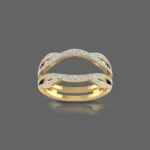 Diamond Twist Guard Wrap Ring