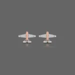 Minimal Airplane Diamond Earrings For Kids