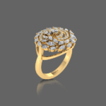 Glimmering Frost Sparkling Diamond Ring