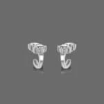 Glam Ear Crawler Stud Earrings