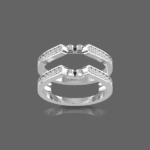 Double Shared Prong Curved Ring Guard