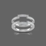 Two-Band Diamond Wrap Ring