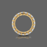 Duple Pear Eternity Band