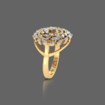 Glimmering Frost Sparkling Diamond Ring
