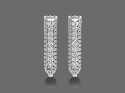 Jubilant Diamond Hoops Earrings