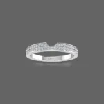 Eternity Gap 0.27 Ct Round Diamonds Wedding Band