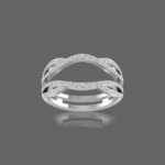 Diamond Twist Guard Wrap Ring