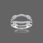 Diamond Twist Guard Wrap Ring