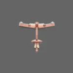 Minimal Airplane Diamond Earrings For Kids