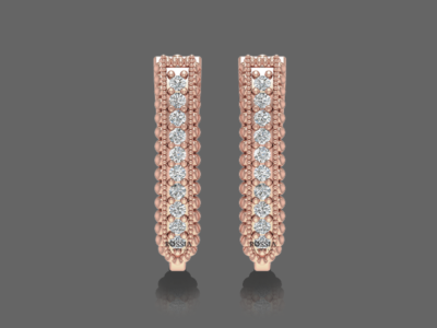 Jubilant Diamond Hoops Earrings