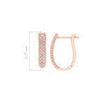 Diamond Hoops Earrings