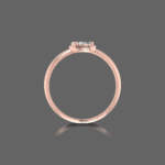 Elegant Double Pear Solitaire Diamond Ring