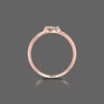 Elegant Double Pear Solitaire Diamond Ring