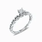 Anemone-Natural-Diamond-Promise-Ring-White-Gold-Side-View