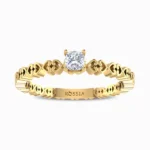 Anemone-Natural-Diamond-Promise-Ring-Yellow-Gold-Front-View