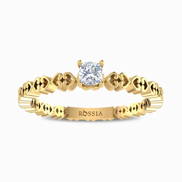 Anemone-Natural-Diamond-Promise-Ring-Yellow-Gold-Front-View